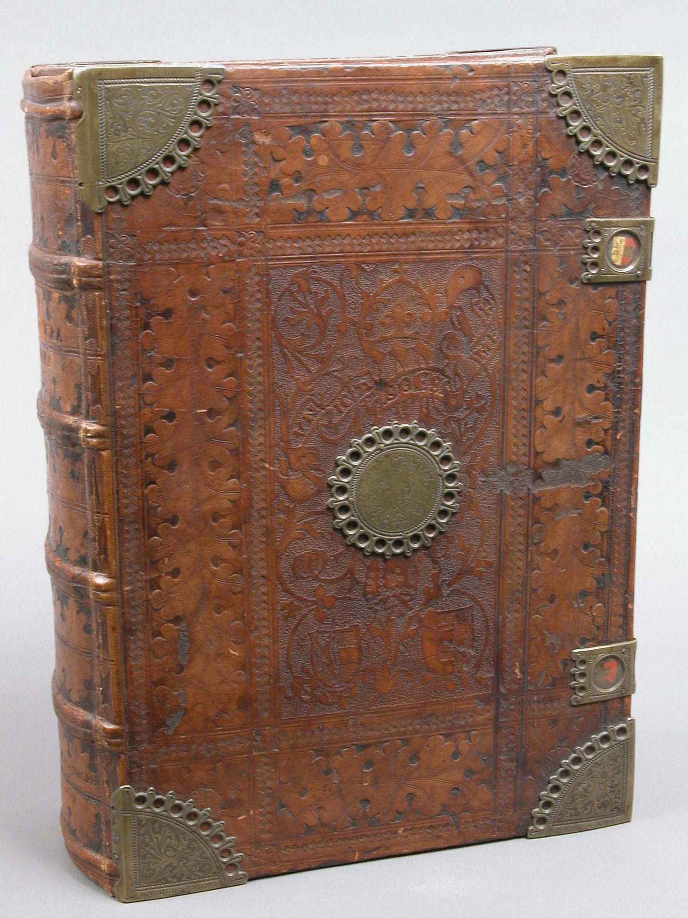 Bible printed in 1477 in a leather binding of 1478